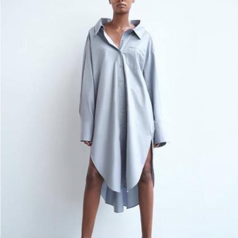 Zara Oversized Shirt Dress